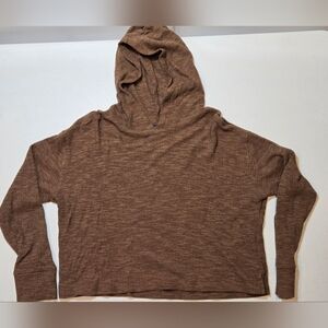 Old Navy Girls Lightweight Crop Brown Hoodie